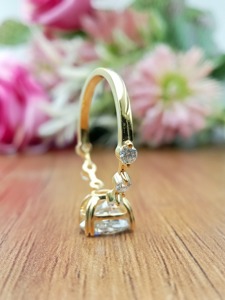 Anillo de Diamante Cultivado en Laboratorio VVS de Corte Brillante de 15 Quilates en Oro Sólido de 14K Personalizable, Certificado por IGI, Color D, para Compromiso o Boda - Product Image 6