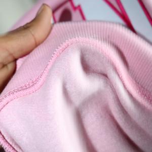 Sweat-shirt à col montant DANIEL PINK 100% BLANC avec broderie appliquée, col large, URBAN PRODUCTIONS - Product Image 5