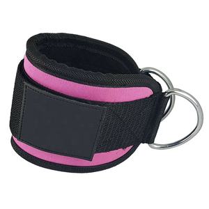 Venta al por mayor de neopreno acolchado Fitness tobillo correas transpirable gimnasio Cable máquinas Puños para glúteos pierna entrenamiento ejercicio protección - Product Image 5