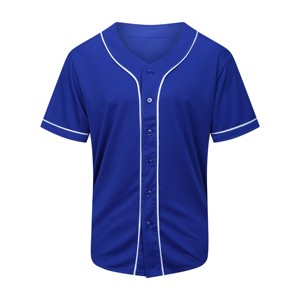Mens Baseball Jersey Button Front <b>Athletic</b> Team Shirt USA Inspired Street Style Sports Top Casual Fit - Product Image 6