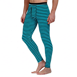 Leggings de compression longs pour hommes avec logo d'aigle, taille élastique, en spandex et polyester - Product Image 5