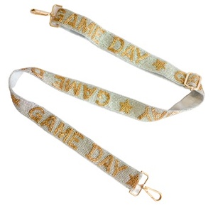 Beautiful GAME DAY Design handmade embroidered strap belt for <b>girls</b> from India - Product Image 1