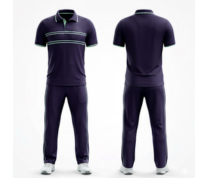 High Performance <b>Cricket</b> Uniform Set with Sublimation Design | Men Women Youth <b>Cricket</b> Wears Polo Shirt and Trouser Full Team - Product Image 3