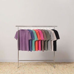 เสื้อยืดคอกลมแขนสั้นผู้ชาย ผ้าฝ้าย 100% ทรงปกติ สีพื้น แบบลำลอง ผ้าเจอร์ซีย์ถัก ย้อมสีเรียบ - Product Image 3