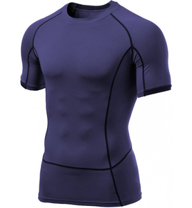 Camiseta de Compresión de Manga Larga Transpirable de Nuevo Diseño para Hombre, Colores y Estampados Personalizables, Material Spandex/Poliéster de Alta Calidad - Product Image 1
