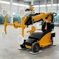 Robot de vitrage autopropulsé à charge lourde pour projets de construction