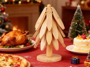 Posavasos de Madera Premium para Macetas, Soporte Rústico de Madera para Macetas, Resistente al Calor, Protección para Mesa de Comedor, Accesorio de Cocina - Product Image 1