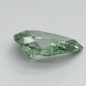 Diamante verde sintético de laboratorio con corte pera de fantasía de 1.00 CT a 5.00 CT, suelto, certificado VVS VS, para anillo de compromiso - Product Image 3