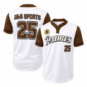 Camisetas de Béisbol Sublimadas Personalizadas Unisex, Tallas Grandes, 2 Botones, Transpirables, de Secado Rápido, Antibacterianas, Camisetas de Béisbol para Equipos, Venta al Por Mayor - Product Image 3