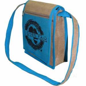 Sac pour ordinateur portable en jute naturel tendance avec protection rembourrée, sac de transport écologique pour ordinateur portable et bureau - Product Image 5