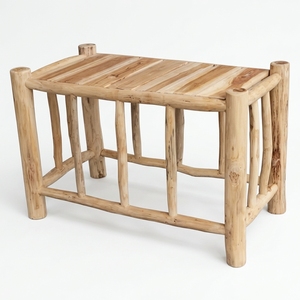Mesa de Centro Rectangular Moderna Mario de Madera de Teca Sólida, No Plegable, para Uso en Exteriores, para Hotel y Sala de Estar, 90x50x60 cm - Product Image 2