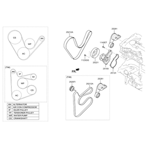 Nouvelles pièces et accessoires automobiles et camionnettes Accent 252862B010 - Product Image 2