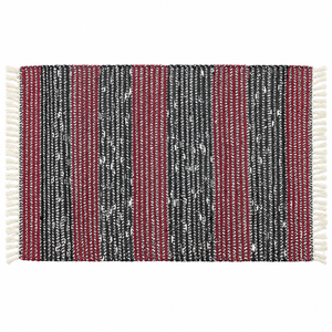 Alfombra Moderna Hecha a Mano de Algodón 9x12, Antideslizante, Apta para Mascotas, con Patrón de Rayas, Lavable a Máquina, para Sala de Estar y Comedor - Product Image 2