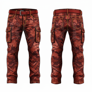 Pantalones Cargo de Camuflaje de Algodón Personalizados con Etiqueta Privada para Hombre, para Actividades al Aire Libre, Estilo Urbano, Cintura Alta, Color Personalizado - Product Image 3