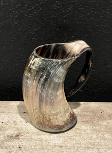 Taza de Cuerno de Búfalo Auténtica y Genuina, Artesanía de Cuerno de Búfalos Indios, Sambhal - Product Image 3