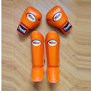 Equipo de Protección Deportiva de Piel Transpirable con Diseño Personalizado OEM, al Mejor Precio, para Kickboxing Profesional, Juego de Espinilleras para Sparring - Product Image 5