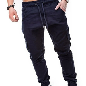 Pantalons de jogging personnalisés unisexes, printemps-hiver, respirants, couleur unie, coton, décontractés, fitness - Product Image 6