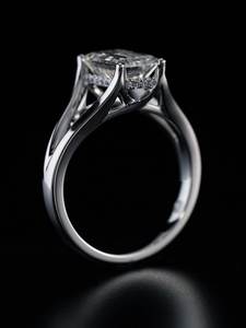 Anillo de Diamante Moissanite de Plata 925, 2.5ct, Banda de Esmeraldas, Anillo de Compromiso y Aniversario de Bodas, Chapado en Rodio - Product Image 2