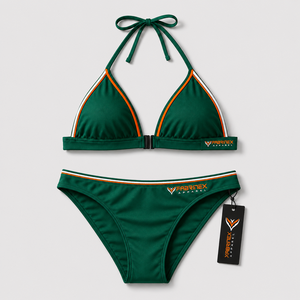 Chest <b>String</b> 2 Piece Set Contrast Color Breathable Front Women Swimwear Custom <b>Top</b> Trending Wholesale Embroidery Hot Sexy Solid - Product Image 6