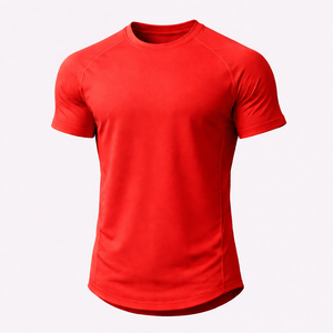 Camiseta Deportiva Básica con Corte Ovalado, Cuello Redondo, Manga Corta, Ajuste Musculoso, Alto Rendimiento, Absorbe el Sudor - Product Image 2