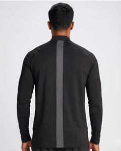 High <b>Tech</b> Gym Training Top Half Zip Full Sleeves Lightweight Breathable Stretch Performance Wear - Product Image 3