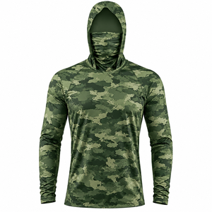 Camisa de Pesca con Capucha Personalizada para Hombre, Protección Solar UPF, Manga Larga, Ropa Deportiva para Exteriores, Proveedor Mayorista - Product Image 4