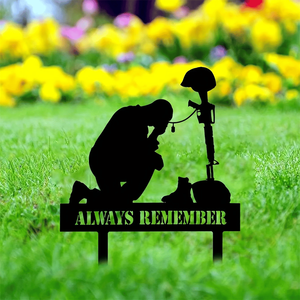 Targa commemorativa CIFbuy Silhouette per esterni, tributo patriottico ai veterani, decorazione da giardino, servizio di ritiro disponibile - Product Image 5