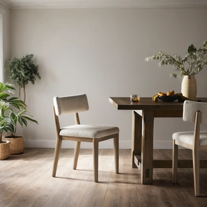 Chaise de salle à manger en bois massif minimaliste moderne, qualité supérieure, écologique, durable, pour restaurant, café, maison, bar et chambre à coucher - Product Image 1