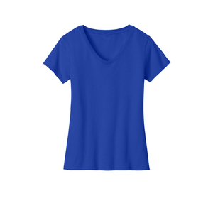 Fournisseur en gros de t-shirts pour femmes à col en V, en jersey de coton, à manches courtes, basiques et décontractés, vêtements à marque privée, fabrication directe en usine OEM - Product Image 1