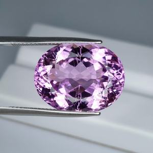 Piedra preciosa suelta de kunzita natural de forma ovalada, cristal rosa lila para la fabricación de joyas, anillos y colgantes. - Product Image 4