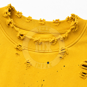 Sweat-shirts personnalisés pour hommes en vente en ligne, nouveaux modèles unis en coton épais mélangé. - Product Image 4
