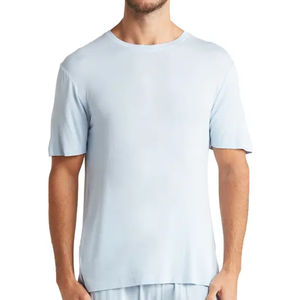 Ensemble de vêtements d'été pour homme en deux pièces avec short et t-shirt à manches courtes, tenue légère et écologique, t-shirts et shorts - Product Image 5