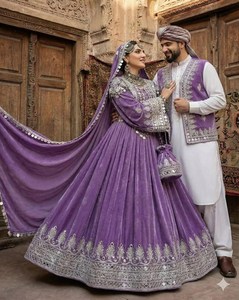 Vestido Afgano Moderno con Bordado de Encaje, Listo para Usar, Venta al por Mayor, Nueva Llegada, Vestido de Novia Línea A, Vestidos de Boda - Product Image 3