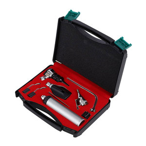 Veterinary Otoscope Ophthalmoscope Set Medical Manual Portable ENT Diagnostic <b>Instrument</b> with Fiber <b>Optic</b> Illumination - Product Image 1