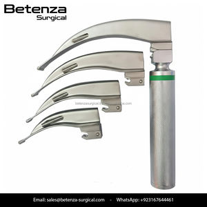 Ensemble de laryngoscope manuel Ariston réutilisable à LED, 5 lames en acier inoxydable, instruments chirurgicaux à fibre optique ORL - Product Image 6