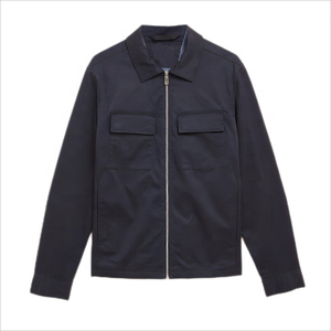 Veste pour homme en twill de haute qualité, design personnalisé, mode décontractée, logo brodé, manches longues, coupe moderne. - Product Image 1