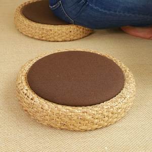 Vietnam Natural Woven Water Hyacinth Floor <b>Cushion</b> Round Eco Friendly Pouf Sitting Mat Home Decor - Product Image 5