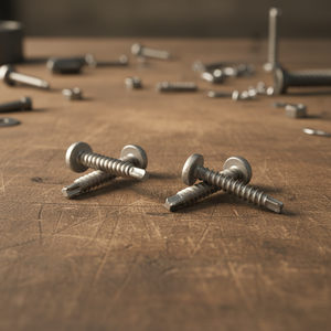 PDC Model 7.1 Pan Head Self-Drilling Stainless Steel (304/316/410) Class 8 Metric/Inch Standard Thread Natural Finish - Product Image 1