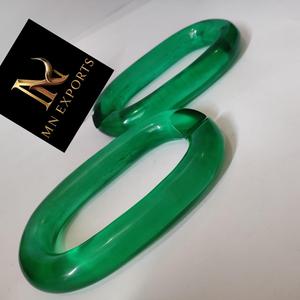 MN EXPORTS Escultura de Resina Hecha a Mano, Cadena Circular Verde, Decoración Artística para Colgar en la Pared, Modelo Coleccionable - Product Image 5