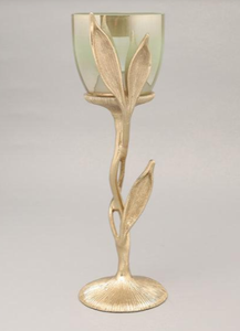 Direct Manufacturer High Quality Gold Glass Metal Candle holder with Glass Candle Holders Jars for Home and Garden Use - Product Image 4