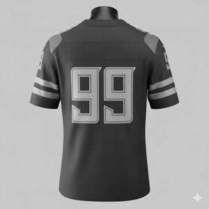 Maillots de football américain unisexes en gros, respirants, style rétro, personnalisables par sublimation, 100 % polyester, transfert thermique - Product Image 4