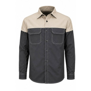 Industrial Workwear <b>Welding</b> FR Hi Visibility Waterproof Breathable Flame Retardant Polyester Safety Mechanic Wear <b>Shirt</b> for Men - Product Image 2