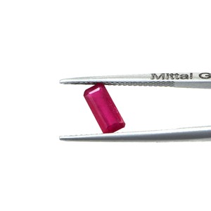 Rubis naturels de Bangkok, octogones calibrés 4x9mm, pierres précieuses de rubis naturelles facettées pour la fabrication de bijoux, prêtes à l'emploi - Product Image 2