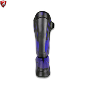 Protections de tibia en cuir PU légères pour la boxe, l'entraînement de combat, le MMA et le Muay Thai, avec fermeture auto-agrippante - Product Image 4