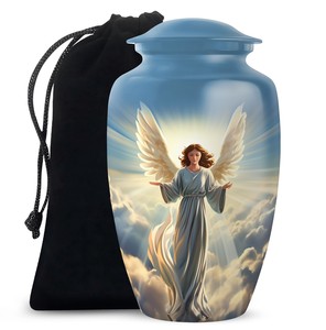 โกศบรรจุอัฐิสำหรับผู้ใหญ่เพศชาย ขนาด 10 นิ้ว สไตล์ยุโรปอเมริกัน เป็นมิตรกับสิ่งแวดล้อม ดีไซน์ปรับแต่งได้ ความจุ 220 คิวบิกอินช์ - Product Image 1