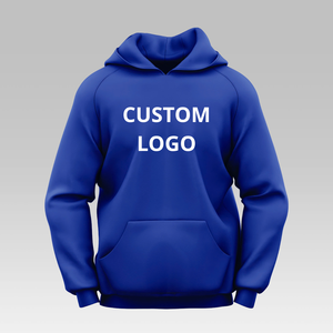 เสื้อฮู้ดผู้ชายผ้าฝ้าย 100% ทรงหลวม แบบสวมหัว  ถักทออย่างดี สกรีนโลโก้ด้านหน้าได้  สไตล์ลำลองแนวสตรีทแวร์ เสื้อฮู้ดขนแกะสำหรับผู้ชาย - Product Image 6