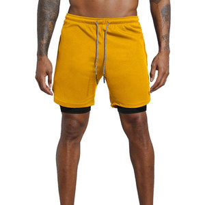 Dual Layer Fabric Technology 2 In 1 Gym <b>Shorts</b> For <b>Men</b> High <b>Compression</b> Comfortable Fit Indoor Outdoor Adventure Wear <b>Shorts</b> - Product Image 6