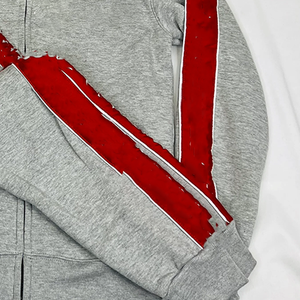 Survêtement unisexe vintage en molleton épais imprimé pour l'hiver, respirant, deux pièces, avec broderie personnalisée - Product Image 4