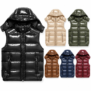 Best Quality Customize Padding Bubble Quilted Sleeveless Vest Custom <b>Waistcoat</b> Water-Resistant Warm Winter Puffer Vest Unisex - Product Image 2
