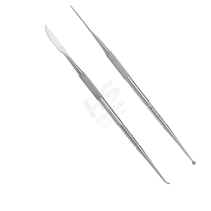 Couteau à modeler le cire d'amalgame dentaire, double extrémité, en acier inoxydable allemand, certifié CE, manuel, avec poignée ergonomique, réutilisable - Product Image 3